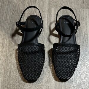 a new day Black Net Sandals